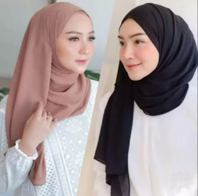 Gamis putih elegan Lebaran